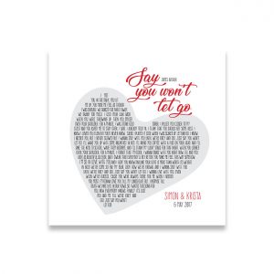 Poster – Say You Won’t Let Go