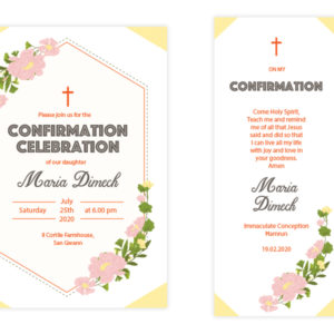 Confirmation Invitation and Bookmark 3
