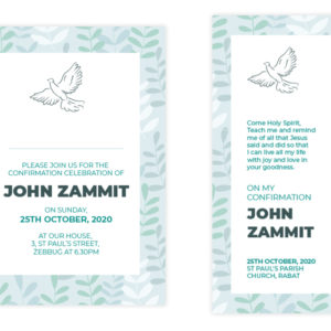 Confirmation Invitation and Bookmark 5